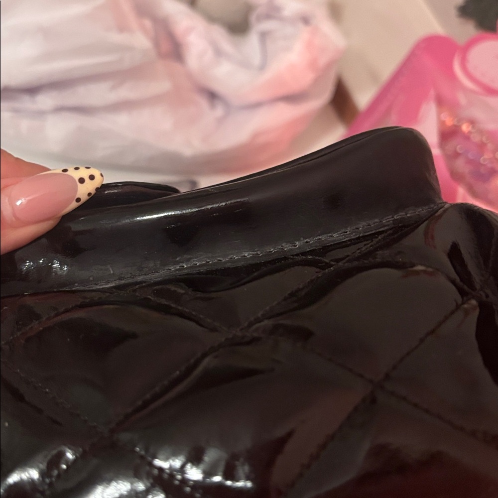 Chanel Glossy patent leatherBlack Backpack with 24k Gold Accents - Picture 14 of 15